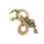 Les Tr&eacute;sors De Lily [C7651] - Bracelet Cr&eacute;ateur 'Queen' Dor&eacute; kuld