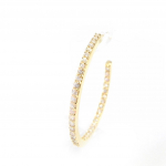 Les Tr&eacute;sors De Lily [G9364] &ndash; kullatud r&otilde;ngask&otilde;rvar&otilde;ngad 'Cristal Pl&eacute;nitude', kuldne valge - 35 mm 2 mm kuld