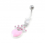 Les Tr&eacute;sors De Lily [I9470] - Body Piercing 'Love Crown' rose Heleroosa
