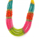 Les Tr&eacute;sors De Lily [K6525] - Collier 'Kilimanjaro' tutti frutti mitmev&auml;rviline