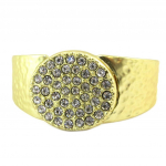 Dolce Vita [P6366] &ndash; kuldne valge kujundusk&auml;ev&otilde;ru &bdquo;Illuminations&rdquo; &ndash; 33x28 mm valge