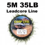 5M karpkala &otilde;ngen&ouml;&ouml;r Camo Braid Line Realistlik umbrohun&ouml;&ouml;r karpkala juustele Chod Rig Hooklink kalastustarvete n&ouml;&ouml;r 5M 35LB Leadcore