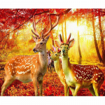 Teemanttikandid Armas Sika Deer 5D DIY Teemantmaaling Teemantmosaiikpildid Kodukaunistus 20X30CM