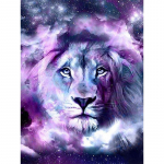5D isetehtud teemantmaal Starry Lion teemanttikandid ristpistega kodukaunistus K&auml;sitsi valmistatud kingitusedjavascript: Round 20x30cm