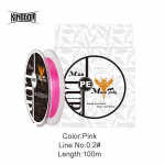 Kingdom Micro Fly &otilde;ngen&ouml;&ouml;rid 100 m 150 m 8 haruga p&otilde;imitud PE Jaapani monofilament &otilde;ngen&ouml;&ouml;ri komplekt Juhtn&ouml;&ouml;r karpkalap&uuml;&uuml;gi traadi jaoks 0.2#Pink