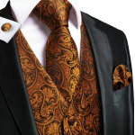 Hi-Tie Tuxedo vest meestele, &uuml;likond, vest kaelaside, taskur&auml;tik, mansetin&ouml;&ouml;bid pulma&auml;ri jaoks XL