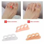 2 tk silikoongeeli haamer varvassirgendaja ja korrektor k&otilde;verdunud varvastele, parandab tasakaalu, v&auml;hendab ebamugavustunnet valge