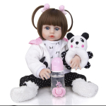 KEIUMI j&otilde;ulukingitus v&auml;ikelapsele reborn Doll m&auml;nguasjad 49 CM Real Touch t&auml;issilikoonist Boneca Bebe m&auml;nguasjad k&auml;sitsi valmistatud printsessi m&auml;ngukaaslasena 19 inch sinine