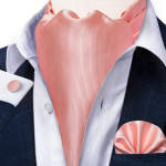 Meeste Ascot Tie vabaaja siidist lips Cravat Tie Tasku kandiline mansetin&ouml;&ouml;pade komplekt &auml;ripeoks Dibangu 2036