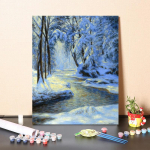 Maalimine numbrite j&auml;rgi Kodukaunistus L&otilde;uendimaal K&auml;sitsi maalitud Dekompressioon DIY Digitaalne &otilde;limaal 40x50cm no frame