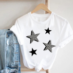 Tee-top Suvine mesilase lilledega uus armas kevadmood naiste tr&uuml;kiga T-s&auml;rk Naiste naister&otilde;ivad vabaaja l&uuml;hikeste varrukatega graafiline T-s&auml;rk S