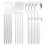 16 tk Matte Rose s&ouml;&ouml;giriistade komplekt K&otilde;rgekvaliteedilisest roostevabast terasest lauan&otilde;ude komplekt H&otilde;ben&otilde;u nuga Kahvel teelusikat&auml;is s&ouml;&ouml;giriistade komplekt K&ouml;&ouml;gi s&ouml;&ouml;giriistad h&otilde;be