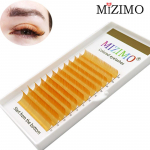 MIZIMO v&auml;rvilised &uuml;hev&auml;rvilised kunstripsmed, oranžid silmameigivahendid, loomulik pikendamine, dramaatilised meigiripsmed. MIX(8-13)mm--0.07mm--C oranž