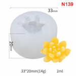 Mahlane silikoonvorm 3D k&uuml;&uuml;nlavormiga kooki kaunistav k&auml;sitsi valmistatud seebivorm 33x20mm valge