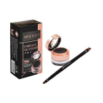 Swiss Beauty Waterproof Eyebrow & Gel Eyeliner 2 In 1 with Brush | Smudge proof Gel Eyeliner and Eyebrow Definer Pencil | Shade- Black , 7G