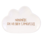 Les Tr&eacute;sors De Lily [A1814] - Valge 'Nuage' keraamiline seebialus - 10 cm valge