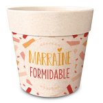 Les Tr&eacute;sors De Lily [R6640] - bambusest istutusmasin 'Marraine Formidable' oranž beež - 14x12 cm oranž