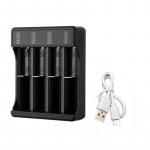 2/4 pesa universaalne akulaadija 18650 18500 16340 14500 26650 laetava liitiumaku USB-laadimisadapteri jaoks 4 Slot
