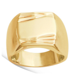 Kullatud m&auml;rgis&otilde;rmus  Charles  - 13x13 mm 68 kuld