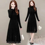 Pullover pitsist sviiter naiste s&uuml;gis-talvise imitatsiooniga naaritsavillast sviiter &uuml;le p&otilde;lve keskmise pikkusega naiste kampsun One Size must