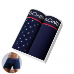 BONITOS 2tk Seksikad meeste alusp&uuml;ksid puuvillased bokserid meestele aluspesu l&uuml;hikesed p&uuml;ksid prinditud meeste alusp&uuml;ksid, suur suurus S