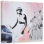 L&otilde;uendiprint Woman Fashion Glamour Paris 30x30 roosa