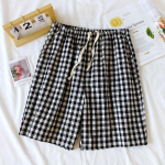 2025. aasta uus suvepaar Jaapani l&uuml;hikesed p&uuml;ksid 100% puuvillased meeste ja naiste ruuduline Lihtne suur &otilde;huke kodu l&uuml;hikesed ruudulised pidžaamap&uuml;ksid M