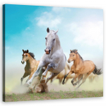 L&otilde;uenditr&uuml;kk Galloping horses 30x30 sinine