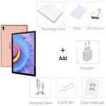 BDF 10,1-tolline Android 12 tahvelarvuti 1280x800 kaheksatuumaline 8 GB RAM 128 GB ROM 4G v&otilde;rk AI kiirendatud tahvelarvutid arvuti topelt-Wifi 5000 mAh Standard Version kuld