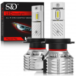 2tk 12000LM H7 H4 LED esituli H1 H8 H11 LED udutule pirn H16(JP) 9005 HB3 9006 HB4 9012 Hir2 LED DRL auto udutule latern 6000K H1