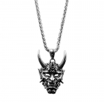 RUI RUI YU &otilde;udne ja stiilne jaapani t&auml;navapunkripatsiga kaelakee &ndash; meeste kummitusmaski disain &ndash; ideaalne Halloweeni ja &otilde;udusfilmi armastajatele