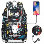Naiste ja meeste seljakott Anime Jojo Bizarre Adventure Seljakott Teismeliste Kooli multifunktsionaalne USB laadimiskotid Koolikott Travel Mochila One Size