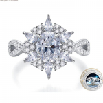 Bague Ringen ovaalne l&otilde;ikega 6*8 moissanite abielus&otilde;rmused naiste 925 sterling h&otilde;be teemant riba roodiumiga kaetud kohandatud s&otilde;rmused peen ehe kingitus 6*8 moissanite No.5 valge