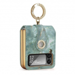 Luksuslik gradientnahast r&otilde;ngahoidja &uuml;mbris Samsung Galaxy Z Flip 4 &uuml;mbrisele Z Flip 3 5g objektiivi kile kokkupandav p&otilde;rutuskindel k&otilde;va kate For Galaxy Z Flip 3 valge