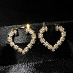 P&auml;ris 14k kullast ehted Teemantk&otilde;rvar&otilde;ngad naistele Aros Mujer Oreja Orecchini Bizuteria Solid 14 K kollase kullaga k&otilde;rvar&otilde;ngad t&uuml;drukutele kollane