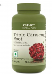 GNC Herbal Plus Kolmekordne žen&scaron;ennijuur 90 taimetoitlast kapslit