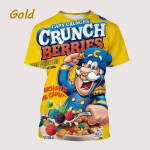 Funny Food 3D-prinditud meeste naiste laste isikup&auml;ra &uuml;mara kaelusega l&uuml;hikeste varrukatega T-s&auml;rgid 14-15 Years punane