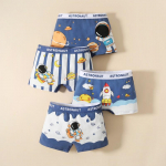 4 tk puuvillane bokser poistele Cartoon Kids Box Boxer lastele alusp&uuml;ksid alusp&uuml;ksid 2-12 a. M 13-17kg