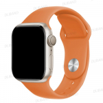 Silikoonrihm Apple Watchi rihma jaoks 45mm 44mm 40mm 41mm 42mm 38mm 49mm k&auml;ev&otilde;ru iwatch seeria 8 7 se 3 4 5 6 Ultra rihm 38 40 41 mm S-M oranž