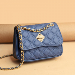 Ehtsast nahast kott naistele Luksuslik v&auml;ike naiste k&auml;ekott Kvaliteetne naturaalne Cowskin Naiste &otilde;lakott, kott sinine