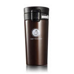 Hoia kruus Kohvitass koos kaanega Thermocup tihendiga roostevabast terasest vaakumkolvid reisi termokruus pruun