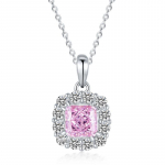 Uus S925 h&otilde;bedane ruudukujuline j&auml;&auml;l&otilde;ikeline teemant, k&otilde;rge s&uuml;sinikusisaldusega teemantripats