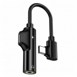 AUX lightning USB C To 3,5 mm pistikupesa Heli laadimine 2-&uuml;hes pesaga k&otilde;rvaklappide vahetaja topeltpistik iphone 11 12 jaoks Huawei Xiaomi Mi Note 7 8 9 C-t&uuml;&uuml;pi kaabel Type-C