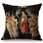 Sandro Botticelli Firenze kunst Veenuse s&uuml;nd Maailmakuulus &otilde;limaal Dekoratiivne padjap&uuml;&uuml;r Puuvillane linane diivanipadja kate 44x44cm No Filling