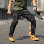 Mehed Tactical Military Cargo P&uuml;ksid V&auml;lissport Matkap&uuml;ksid P&uuml;ksid Combat Mitme taskuga p&uuml;ksid S must