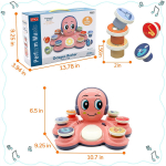 Beebi Einsteini m&auml;nguasi, kaheksajalgsed muusikalised m&auml;nguasjad v&auml;ikelastele, 18+ kuu vanuste beebide m&auml;nguasjad, koolieelikutele m&otilde;eldud muusikainstrumentide m&auml;nguasi, Beethoveni m&auml;nguasjad 27.3x23.5x16.5cm