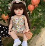 55 CM pehmest silikoonist taass&uuml;ndinud beebit&uuml;druku nukk m&auml;nguasi, elutruu 22-tolline realistlik printsess v&auml;ikelapse Art Bebe s&uuml;nnip&auml;evakingitused lapsele