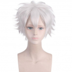 Anime Gojo Satoru Cosplay Parukad Anime Jujutsu Kaisen L&uuml;hikihilised H&otilde;bedased Kuumakindlad S&uuml;nteetilised Juuksepeo Cosplay Parukas One Size h&otilde;be