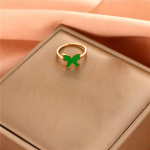 Armas tilguti liblikas Anillos avatud s&otilde;rmus naistele emastele retroloomadele v&auml;ikeste s&otilde;rmustega ehteavalduse kingitus