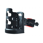 Universaalne mootorratta topsihoidja juhtraua kinnitus koos reguleeritava ja p&ouml;&ouml;ratava kinnitusega jalgratta, jalutusk&auml;ru, ratastooli jaoks must